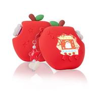 BUBBLELOGUS Funda Apple para Tamagotchi Paradise, 4-iaradisen-1, kit de funda protectora de silicona a prueba de golpes con placa frontal, tapa de esfera de flores y abalorio, accesorios Kawaii para
