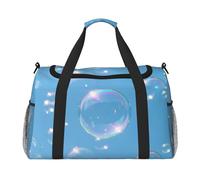 Bubbles Blue Sky - Bolsa de viaje compacta resistente al agua para deportes, gimnasio y fin de semana para hombres y mujeres