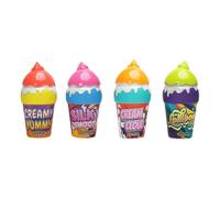 Bubbles for Kids, Ice Cream Shape Bottles, Non-Spill Bubble Solution, Fun Educational Toy Set, Colorful Summer Activity, 4PCS, for Travel Beach Backyard Plays Boys Girls