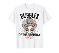 Bubbles of The Birthday Girl Messy Bun - Gafas de Sol Florales Camiseta