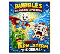 Bubbles the Hygiene Super Hero: Fight Off Lerm and Sterm the Germs!: Comic Book Style (Bubbles The Hygiene Super Hero Health Habits A-Z : Clean Habits everyday Keeps the Germs Away)