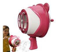 Bubbles Toy, Handheld Air Cannon Bubble Blower with Wind-Powered Design, Play Game Equipment for Kids Outdoor Activities at Park, Beach, Yard, Patio, Backyard, Summer Parties