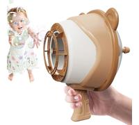 Bubbles Toy, Handheld Air Cannon Bubble Blower with Wind-Powered Design, Play Game Equipment for Kids Outdoor Activities at Park, Beach, Yard, Patio, Backyard, Summer Parties