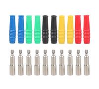 BUBEFSKD 10 4 Mm Banana Plug Hembra Enchufe Con Gran Área De Contacto Latón Y PVC Para Mejorar La Conductividad Y La Fiabilidad Conexión Eléctrica