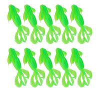 BUBEFSKD 10 Señuelos Robóticos para Camarones Señuelo Suave Ritmo Reflejo De Luz Función Deriva Mantas Agua para Todos Señuelo Pesca Reflectante Interno