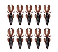 BUBEFSKD 10 Uds señuelos de plástico suave señuelos locos pescadores locos