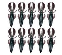 BUBEFSKD 10 Uds señuelos de plástico suave señuelos locos pescadores locos