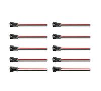 BUBEFSKD 10pcs Macho a Hembra Conector Terminales de Cable Cable Cable Conector Macho Hembra Conector Terminal Cable Eléctrico para Tira de Luz LED