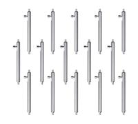 BUBEFSKD 15 piezas liberación rápida de pasadores correa izquierda accesorios de reparación de relojes Publicar Raws Ear Varilla Herramienta de reparación para liberación de relojes Barra de resorte