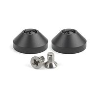 BUBEFSKD 2 piezas de teclado mecánico de metal de aluminio esterillas de apoyo anodizadas de aluminio con patas cónicas