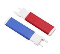 BUBEFSKD 2 piezas máquinas de coser automáticas de aguja hilo aguja hilo AID insertador de rosca magnética para máquinas de coser herramienta de rosca rápida