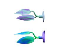 BUBEFSKD 2 UNIDS Siliconas Realistas Tanques De Peces Decoración Bettas Doble Capa Hoja Descanso Segura Peso Ligero Acuarios Accesorios Cama Bettas Doble Capa