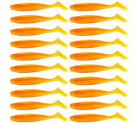 BUBEFSKD 20 cebos blandos Swimbait cola en T cebos blandos señuelos de pesca cola de remo swimbaits, señuelos de pesca, señuelos hundidos, señuelos artificiales