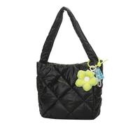 BUBEFSKD 2023 Nuevo Bolso de Hombro Bolso Acolchado Prueba de Pulverización, Negro