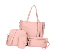 BUBEFSKD 4 piezas de moda mujeres PU cuero crossbody bolso bandolera casual handbg titular de la tarjeta para mujeres y niñas moda bolsa de hombro colección, a, Belleza masiva