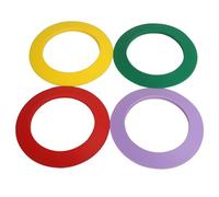 BUBEFSKD 4 Uds. De Golf Portátil Equipo Práctica Anillos con Orificio Verde Herramienta Entrenamiento Orificio Anillos Golf Fácil Uso