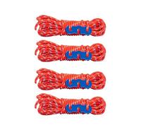 BUBEFSKD 4LOTS Peso ligero reflectante tienda de campaña de seguridad para camping línea segura para configuraciones seguras y nocturnas senderismo reflectante