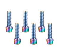 BUBEFSKD 6pcs Bicicletas Disco Tornillos de Freno Abrazaderas Tornillos Fijos Bicicleta de Montaña Tornillo de Freno para la Jaula de Botella Instalación Colorida Bicicletas Tronco Fi