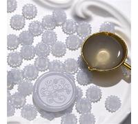 BUBEFSKD 7 piezas de cera translúcida sello perlas de girasol sellador crecer perlas para tarjetas de Navidad envoltura de regalos decoración