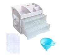 BUBEFSKD Accesorios de bordado de plástico, contenedores de almacenamiento, respetuosos con el medio ambiente, no tóxicos, bordes lisos, cajas de elogio, organizadores de plástico, kit de contenedores