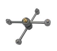 BUBEFSKD Adaptador de conversión de aleación de aluminio 5 en 1 para depósitos, convertidor de bidón, hornillo exterior, equipo de camping, bidón, botella de aleación de aluminio, accesorios para