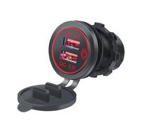 BUBEFSKD Adaptador rápido de carga USB doble de 36 W, con prácticos interruptores y LED que muestran un uso fácil para coches y barcos con doble USB