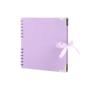 BUBEFSKD Álbum de recortes de 20, 3 x 20, 3 cm, tamaño 60 páginas, papel grueso con lazo, regalo de cumpleaños, álbum de fotos de papel