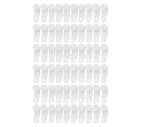 BUBEFSKD Barras Transversales Deslizantes 30/60 Uds. Deslizadores De Pista Cortina Blanca Ganchos para Cortinas Accesorios Piezas Repuesto Planeadores