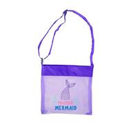 BUBEFSKD Bolsa De Playa Malla Plegable Gran Capacidad Correa Hombro Ajustable Juguete Playa Para Niños Mochila Portátil Un Hombro Para Recoger Conchas Marinas