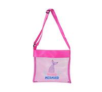 BUBEFSKD Bolsa De Playa Malla Plegable Gran Capacidad Correa Hombro Ajustable Juguete Playa Para Niños Mochila Portátil Un Hombro Para Recoger Conchas Marinas