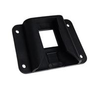 BUBEFSKD Bolsa plegable para bicicleta, soporte de cesta, soporte de rueda delantera, adaptador de bloque con tornillo, base de montaje para portabicicletas de plástico, adaptador de soporte para