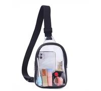 BUBEFSKD Bolso Bandolera Cinturón Transparente Para Mujer Pecho Sobre Hombro Gran Capacidad Impermeable Exteriores Cinturón Eslinga Transparente Mujer Chica Cofre De Viaje Impermeable Sobre