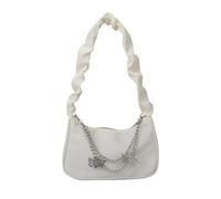 BUBEFSKD Bolso bandolera elegante y duradero bolsillos antebrazo con diseño plisado Satchel para la moda delantero bolso antebrazo, beige