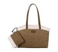 BUBEFSKD Bolso de hombro coreano estilo coreano bolsas de lona de gran capacidad para niñas mujeres bolso de compras señora bolsos de viaje bolsos versátiles, caqui