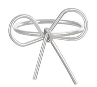 BUBEFSKD Bowknot Encanto Anillos Elegante Dedo Arco Decoración Pajarita Forma de Corbata Orament Accesorios de Moda para Fiestas Mujeres Joyería, como se describe