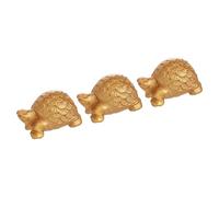 BUBEFSKD Caballo de resina detallado de 3 piezas con escultura de monedas del tesoro, aporta encanto cultural, adorno Fengshui para decoración de oficina en casa, signo del zodiaco, escultura de