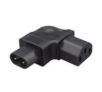 BUBEFSKD Cable adaptador eléctrico de PVC C8 macho a C13 hembra PDU Figura 8 a la derecha curva IEC conector de enchufe PDU cable de alimentación