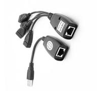 BUBEFSKD Cable USB De 4 Puertos sobre Cat6 sobre Extensor De Par Trenzado Que Alcanza Los 50 Metros para Mejorar La Flexibilidad Y La Estabilidad En Las Configuraciones del Extensor