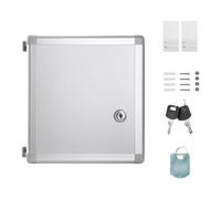 BUBEFSKD Caja de almacenamiento de llaves que ahorra espacio para colgar en la pared, incluye etiquetas vacías y 2 llaves. Práctica construcción de metal, varios tamaños, armario de llaves industrial