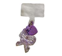 BUBEFSKD Capturas de reglamento para llaves, caramelos de bowknot colgante llavero signo del corazón con clip llaveros llaveros portable llavero ornamento plástico llavero, morado, Talla única
