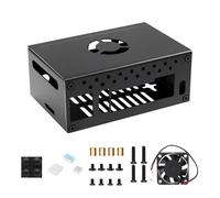 BUBEFSKD Carcasa de metal de alto rendimiento con refrigeración pasiva, reemplazo para RV2 N516 con ventilador, accesorios de placa de expansión, carcasa de placa de desarrollo