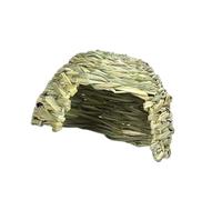 BUBEFSKD Cavia Procellus Refugio Casa Para Conejo Pequeña Cueva Oculta Hierba Paja Tejida A Mano Para Erizos