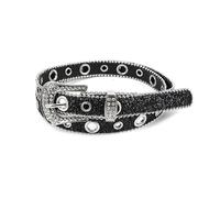 BUBEFSKD Cinturón de pailla completa para adolescentes, cintura ajustable con hebilla de perno, hebilla de diamantes de imitación, cintura ancha, falda para mujer, vestidos de mujer, abrigo de vestido