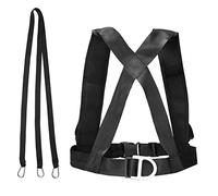 BUBEFSKD Cinturón de trineo de entrenamiento premium, chaleco de velocidad, resistencia, trineo, hombro, correa acolchada, resistencia al hombro, resistencia a la velocidad