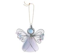 BUBEFSKD Coastal Angelic - Adorno colgante de acrílico plano 2D para vacaciones, árbol de Navidad y casas de playa