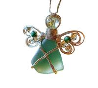 BUBEFSKD Coastal Angelic - Adorno colgante de acrílico plano 2D para vacaciones, árbol de Navidad y casas de playa