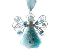 BUBEFSKD Coastal Angelic - Adorno colgante de acrílico plano 2D para vacaciones, árbol de Navidad y casas de playa