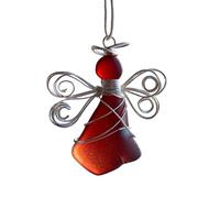 BUBEFSKD Coastal Angelic - Adorno colgante de acrílico plano 2D para vacaciones, árbol de Navidad y casas de playa