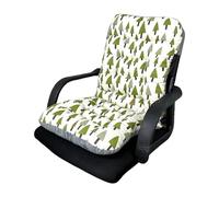BUBEFSKD Cojín para silla con respaldo alto, suave y transpirable, con parte inferior antideslizante para oficina, jardín o terraza, correas elásticas, almohadillas para sillas