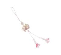 BUBEFSKD Colgante de flor irrompible de resina, resistente a los golpes, accesorio decorativo para dispositivos móviles y llaveros, flores vivas, joyas, a, Talla única